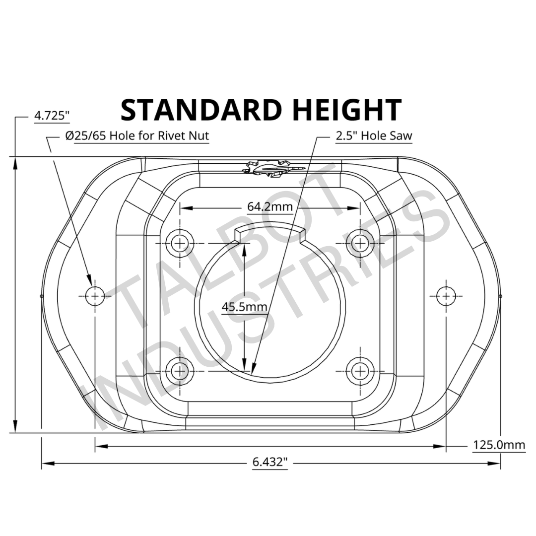 Trailer Plug Bed Mount