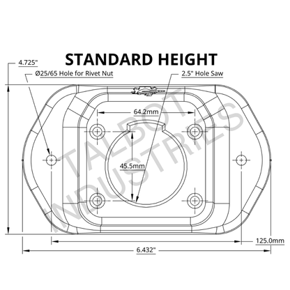 Trailer Plug Bed Mount